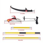 Yellow Pole Saws For Tree Trimming 7 3-27 Ft Manual Pole Saw Extendable Tree