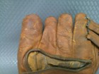Vintage 1940s Denkert Split Finger Metal Button Leather Baseball Glove G55