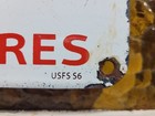 Vintage Smokey Bear Porcelain Sign 1956 Us Forest Service National Park Fire 