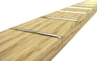 Fully Fretted Cigar Box Guitar Fretboard - Red Oak - 25-inch Scale - Made In    