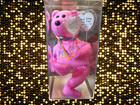 Ty Beanie Baby 2017 Hong Kong Toy Fair Pink Teddy Authenticated Mwmt Mq