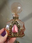 Vintage Czech Art Deco Jeweled Perfume Bottle