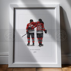 Patrick Kane Jonathan Toews Poster Chicago Blackhawks Hockey 8x10 Print