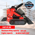 Katool New Mini Skid Steer Track Loader 23 Hp  Lifting Capacity 837lbs