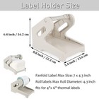 Thermal Label Holder For 4  X 6  Rolls And Fanfold Labels Desktop Label Printer