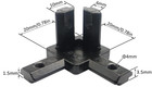 8pcs 2020 Aluminum Extrusion T Slot Corner Bracket 20 Series Hardware Joint