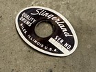 Slingerland 70s Black Silver Niles Vintage Badge Snare Tom Bass Drum 178040  gl5