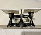 Cast Iron  Brass And Marble Counterbalance    Scale