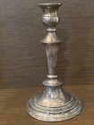 Pair Of Silver On Copper Candlesticks Silverplate Made In England - 8    Tall