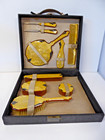 Vintage Art Deco Vanity Dresser Set In Original Case