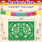 Day Of The Dead Decorations Papel Picado Streamer Banner Altar De Muertos Flag