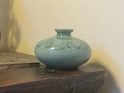 Vintage Old Korean Celadon Porcelain Flower Vase