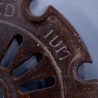 Vtg Cast Iron Corn Seed Planter Plate 1892 A Medium