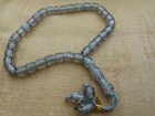 Tasbih Islamic Prayer Beads 33 Translucent Gray Glitter Misbaha Muslim Rosary