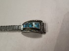 Vintage Sterling Silver Navajo Watchband Turquoise 925 Ends Native American 