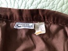 Vintage 1970s Brown Velveteen Campus Casual Mid Calf Skirt