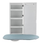 Foldable Wall Mount Ironing Board Cabinet Built In Swivel Board With Mirror New