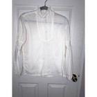 Vintage Romantic Cottagecore Lace Prairie Blouse 70s Victorian High Neck Top S