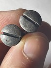 2 Surplus Mauser Buttplate   Sling Swivel Base Screws Vintage Military Gun Parts
