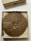 Vtg 1951 Detroits 250th Anniversary Medallic Art Bronze Medal Antoine Cadillac