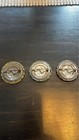  3  1937 1938 1939 Arkansas Resident Fishing License Pinback From Same Angler