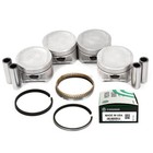 Pistons W  Rings Fit 01-05 Honda Civic Vtec Ex Hx Si 1 7 D17a2 D17a6