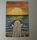 2    X 3    Printed Magnet Of Ooak    beach Ghost    Painting By Original Artist Chasity