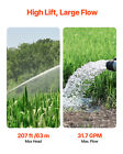 1hp Deep Well Submersible Pump Stainless Steel Water Pump 31 7 Gpm 207 Ft