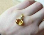 3ct Oval Cut Citrine Women s Pendant Necklace 14k Yellow Gold Finish Free Chain