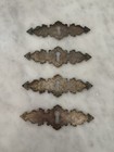 Four Vintage  Antique Ornate Silver Escutcheons Key Hole Covers Italian
