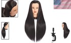 26-28in Long Hair Mannequin Head For Cosmetology Training   Styling Practice