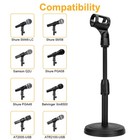 Adjustable Desktop Microphone Stand Lift   Lock Mic Holder For Home Office Desk