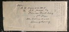 1941 Victoria Hong Kong Cover To Melbourne Australia Via Airmail Rangoon British