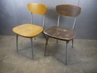 Two Vintage Mid Century Modern Shelby Williams Cast Aluminum Gazelle Chairs