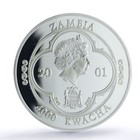 Zambia 4000 Kwacha King Edward Vii History Politics Pr 69 Pcgs Silver Coin 2001