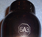 1 Nos Rca 6a3 Vacuum Tube - Rare 1941 Vintage Audio Triode