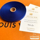  1 Yard   36  Of Louis Vuitton Gift Ribbon Blue Gold Logo New 100  Authentic      