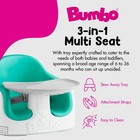 Bumbo Baby Toddler Adjustable 3-in-1 Booster Seat high Chair And Tray  Aqua