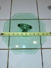 Vintage Green Depression Glass Uranium Glass 1930s Octagon Serving Dish 10   Tray