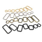 Metal Thickened Handbag Leather Bag Purse Strap Belt Web Rectangle D Ring Buckle