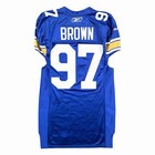 Doug Brown Winnipeg Blue Bombers 70   s Retro Team Issued Cfl Jersey