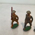 Vintage Barclay Manoil Wwi Lot Of 5 Metal Toy Soldier Cast Lead Army Figures
