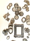 Lot Of New Jewelry Making Supplies  Settings Frames Bezels For Craft Projects 