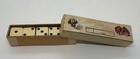 Vintage Michigan Red Eye Dice  A Style Notable For Its Tri-colored  Inlaid Pips 