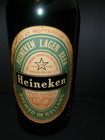 Rare  Vintage 18  Heineken Beer Bottle Glass With Stickers   Lid