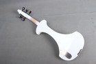 White 5 String Electric Violin Ebony Fittings Solid Wood Violin Passive Pickup