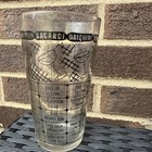 Vintage Glass Black Cocktail Mixed Drink Recipe Bar Barware Shaker