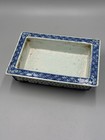 Antique 19th C  Chinese Qing Dynasty Blue And White Porcelain  Planter 9 1 4  