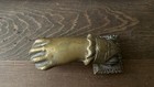 Antique vintage Solid Brass Victorian Ladies Hand With Ball Door Knocker