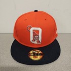 Oneonta Tigers Milb New Era Buffalo Orange Blue Hat Cap 7 3 8 New With Stickers